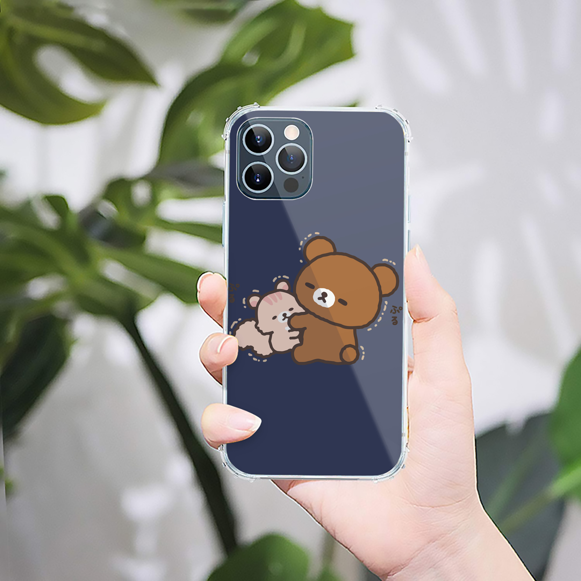 （画像用） リラックマ リラックマ キイロイトリ Rilakkuma Korilakkuma Kiiroitori 【iPhone 12シリーズ対応】透明スマホケース（クリアソフトケース）